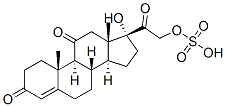硫酸可的松 结构式