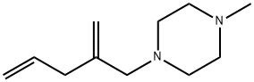 Piperazine, 1-methyl-4-(2-methylene-4-pentenyl)- (7CI) 结构式