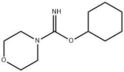 cyclohexyloxy-morpholin-4-yl-methanimine 结构式