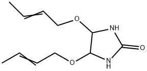 4,5-bis[(E)-but-2-enoxy]imidazolidin-2-one 结构式