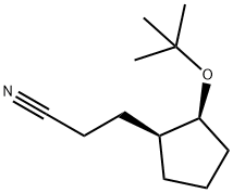 Cyclopentanepropanenitrile, 2-(1,1-dimethylethoxy)-, cis- (9CI) 结构式