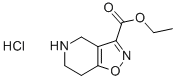 异恶唑[4,5-C]4,5,6,7-四氢吡啶-3-羧酸乙酯盐酸盐 结构式