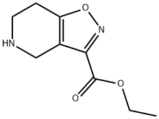 4,5,6,7-TETRAHYDRO-ISOXAZOLO[4,5-C]PYRIDINE-3-CARBOXYLIC ACID, ETHYL ESTER 结构式