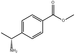 4-[(1R)-1-氨基乙基]-苯甲酸甲酯 结构式