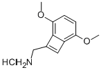 1-AMINOMETHYL-3,6-DIMETHOXYBENZOCYCLOBUTENE HYDROCHLORIDE 结构式