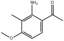 2-甲基-3-氨基-4-乙酰基苯甲醚 结构式