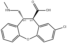 (10S,11S)-8-氯代 - 11 - ((甲基氨基)甲基)-10,11-二氢二苯并[B,F]氧 结构式