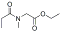 Glycine,  N-methyl-N-(1-oxopropyl)-,  ethyl  ester 结构式