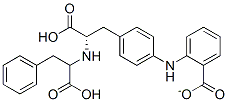 N-(1-carboxy-2-phenylethyl)phenylalanine-4-aminobenzoate 结构式