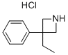 3-ETHYL-3-PHENYL-AZETIDINE HYDROCHLORIDE 结构式