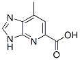 3H-Imidazo[4,5-b]pyridine-5-carboxylic  acid,  7-methyl- 结构式