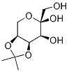 4,5-O-(1-Methylethylidene)-β-D-fructopyranose 结构式
