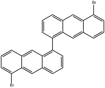 5,5'-二溴-1,1'-联二蒽 结构式