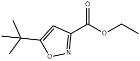 5-叔丁基基-异噁唑-3-甲酸乙酯 结构式