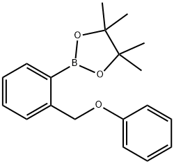 2-(苯氧基甲基)苯基硼酸频哪醇酯 结构式