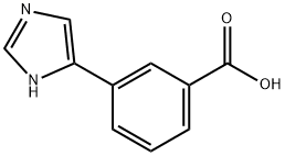 3-(1H-咪唑基-4-基)苯甲酸 结构式