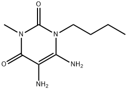 5,6-DIAMINO-1-BUTYL-3-METHYLPYRIMIDINE-2,4(1H,3H)-DIONE 结构式