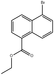 5-溴-1-萘甲酸乙酯 结构式