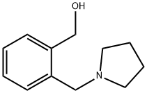 [2-(吡咯烷-1-基甲基)苯基]甲醇 结构式