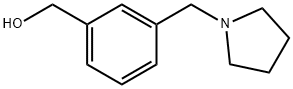 (3-(吡咯烷-1-基甲基)苯基)甲醇 结构式