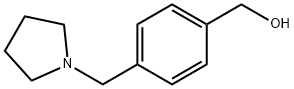 (4-(吡咯烷-1-基甲基)苯基)甲醇 结构式