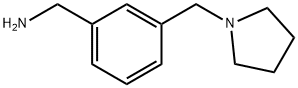[3-(1-吡咯烷基甲基)苯基]甲胺 结构式
