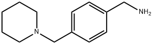 [4-(哌啶基甲基)苯基]甲胺 结构式