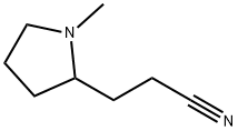 1-Methyl-2-Pyrrolidinepropanenitrile 结构式