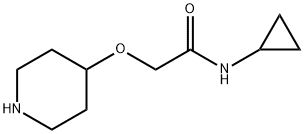 N-环丙基-2-(4-氧基-哌啶)乙酰胺 结构式