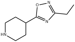 4-3-乙基-1,2,4-氧杂二唑5-哌啶 结构式