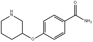 4-哌啶-3-氧基苯甲酰胺 结构式