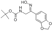 (2-BENZO[1,3]DIOXOL-5-YL-2-HYDROXYIMINO-ETHYL)-CARBAMIC ACID TERT-BUTYL ESTER 结构式