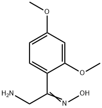 2-AMINO-1-(2,4-DIMETHOXY-PHENYL)-ETHANONE OXIME 结构式