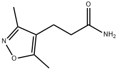 3-(3,5-二甲基异噁唑-4-基)丙酰胺 结构式