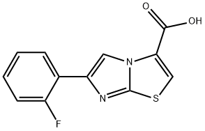 6-(2-氟苯基)咪唑并[2,1-B][1,3]噻唑-3-羧酸 结构式