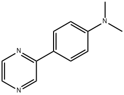 DIMETHYL-(4-PYRAZIN-2-YL-PHENYL)-AMINE 结构式