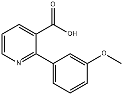 2-(3-甲氧基苯基)烟酸 结构式