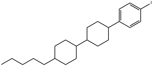 1-碘-4-(4'-戊基[1,1'-联环己烷]-4-基)苯 结构式