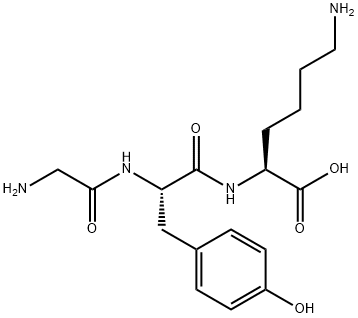 glycyl-tyrosyl-lysine 结构式