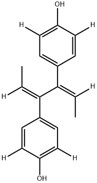 已二烯雌酚-D6 结构式