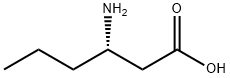 (S)-3-氨基己酸 结构式