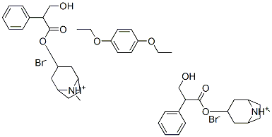 (1,4-diethoxybenzene)bisatropinium dibromide 结构式