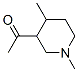 Ethanone, 1-(1,4-dimethyl-3-piperidinyl)- (9CI) 结构式