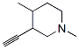 Piperidine, 3-ethynyl-1,4-dimethyl- (9CI) 结构式