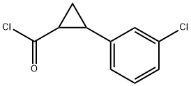 Cyclopropanecarbonyl chloride, 2-(m-chlorophenyl)- (7CI) 结构式