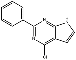 4-氯-2-苯基-7H-吡咯并[2,3-D]嘧啶 结构式