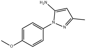 1-(4-甲氧基苯基)-3-甲基-1H-吡唑-5-胺 结构式