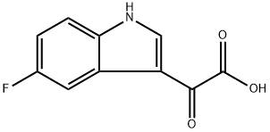 2-(5-氟-1H-吲哚-3-基)-2-氧代乙酸 结构式