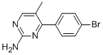 4-(4-BROMOPHENYL)-5-METHYLPYRIMIDIN-2-AMINE 结构式