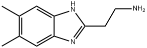 2-(5,6-二甲基-1H-苯并咪唑-2-基)乙胺 结构式